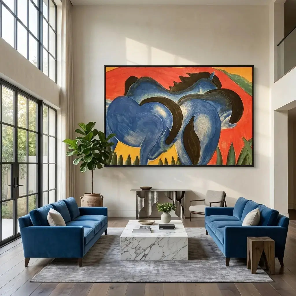 Blue Companions: Canvas Wall Art