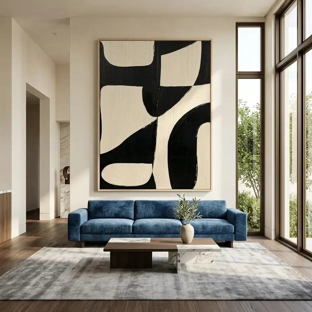 Black & Ivory: Canvas Wall Art