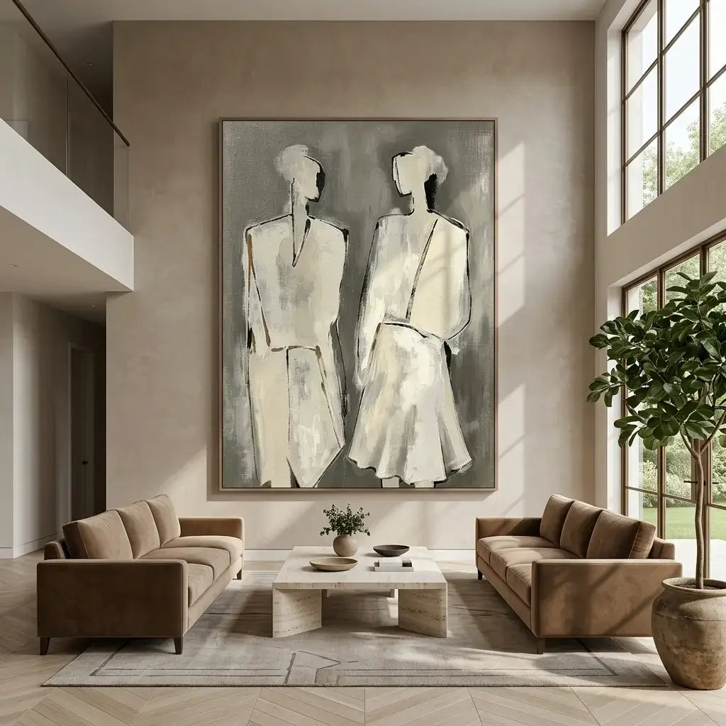 Silent Figures: Canvas Wall Art
