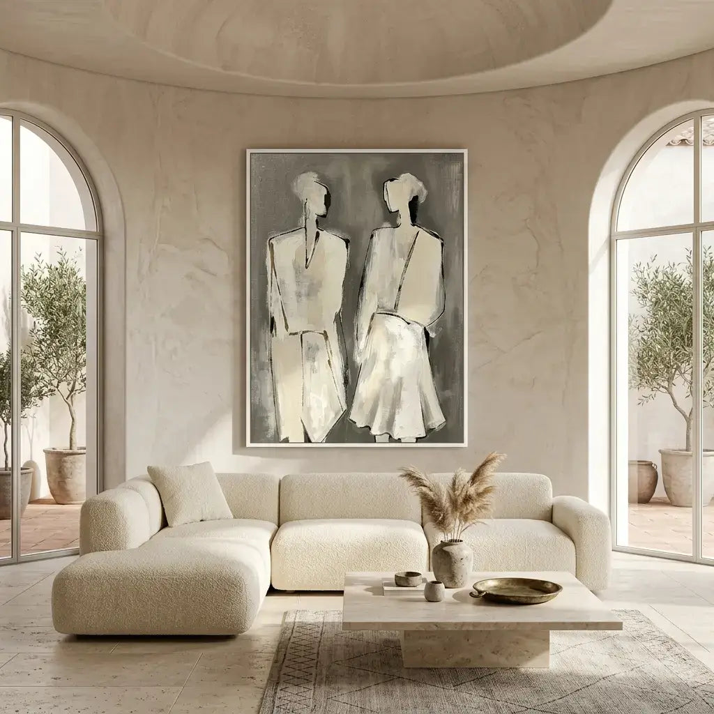 Silent Figures: Canvas Wall Art