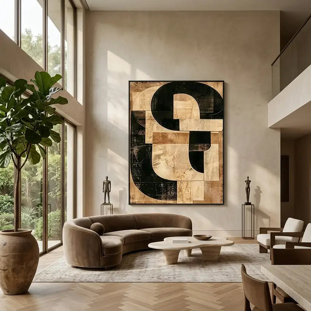 Golden Structure: Canvas Wall Art