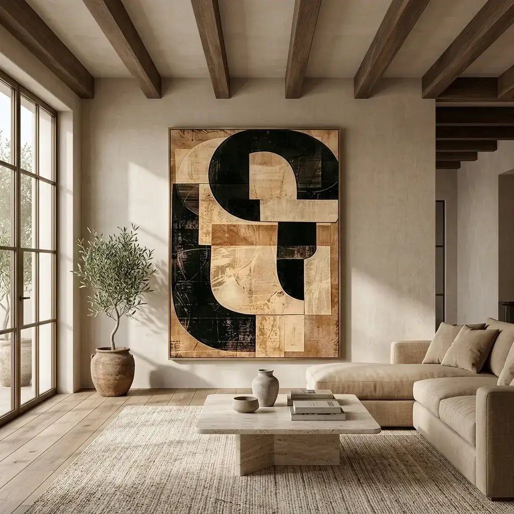 Golden Structure: Canvas Wall Art