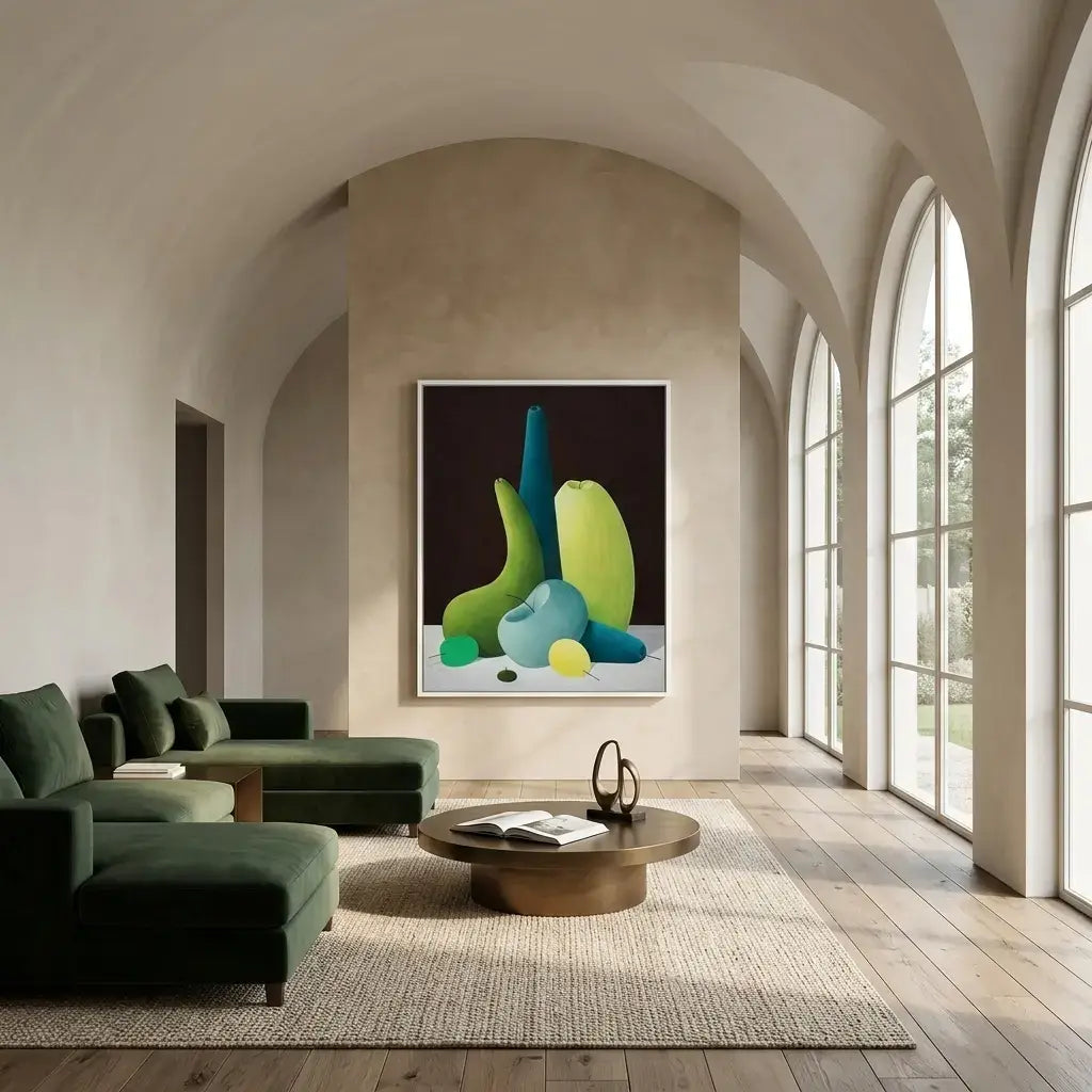 Green Still Life: Canvas Wall Art