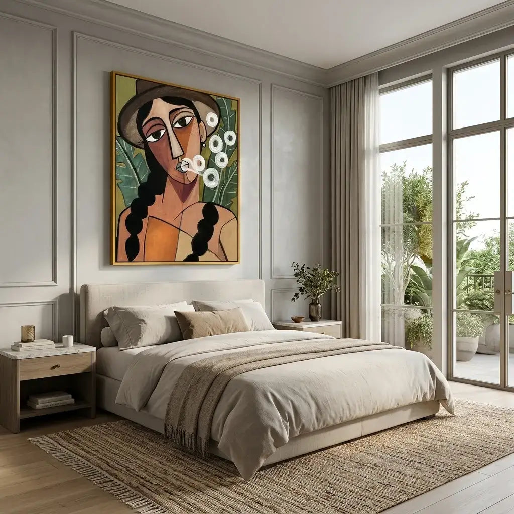 Quiet Gaze: Canvas Wall Art