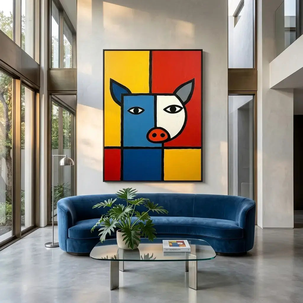 The Red Horse: Canvas Wall Art