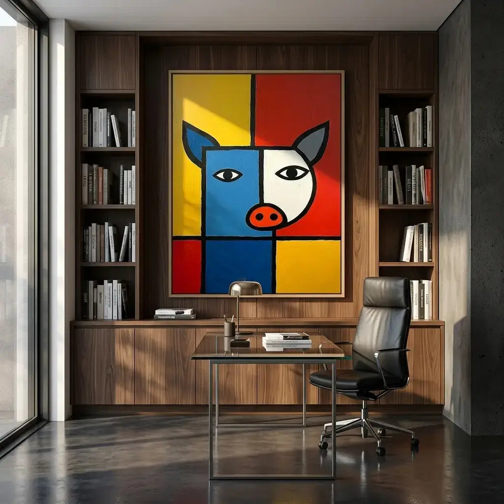 The Red Horse: Canvas Wall Art