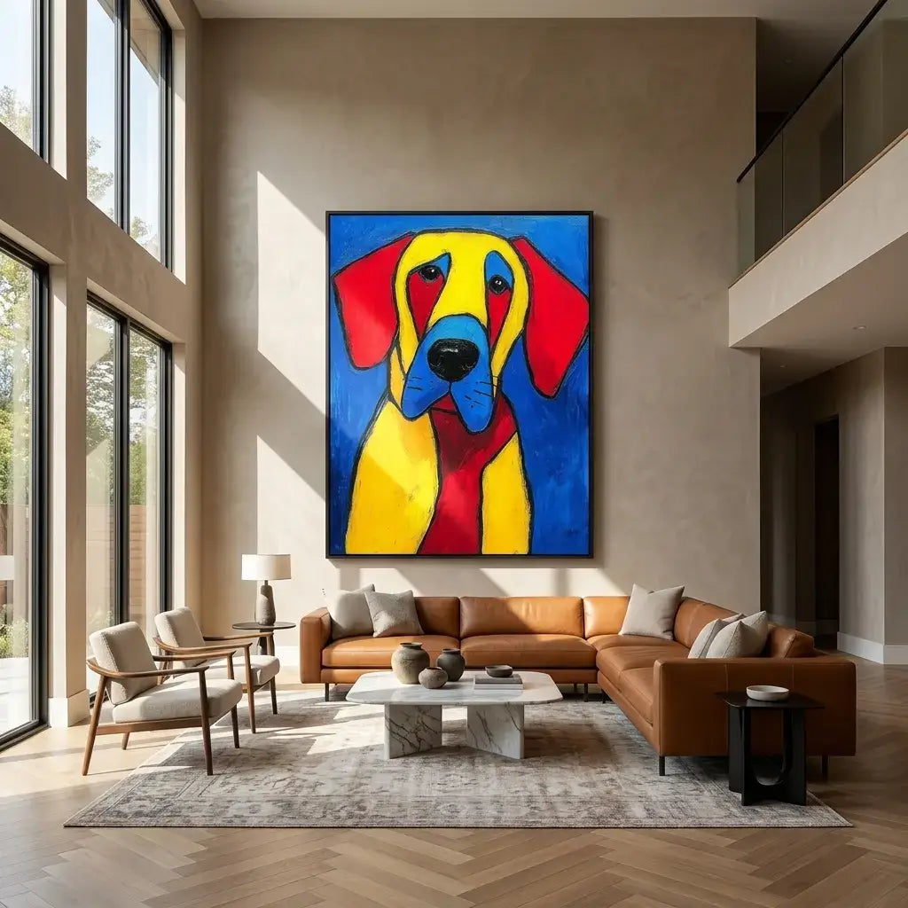 Blue-Eyed Hound: Canvas Wall Art