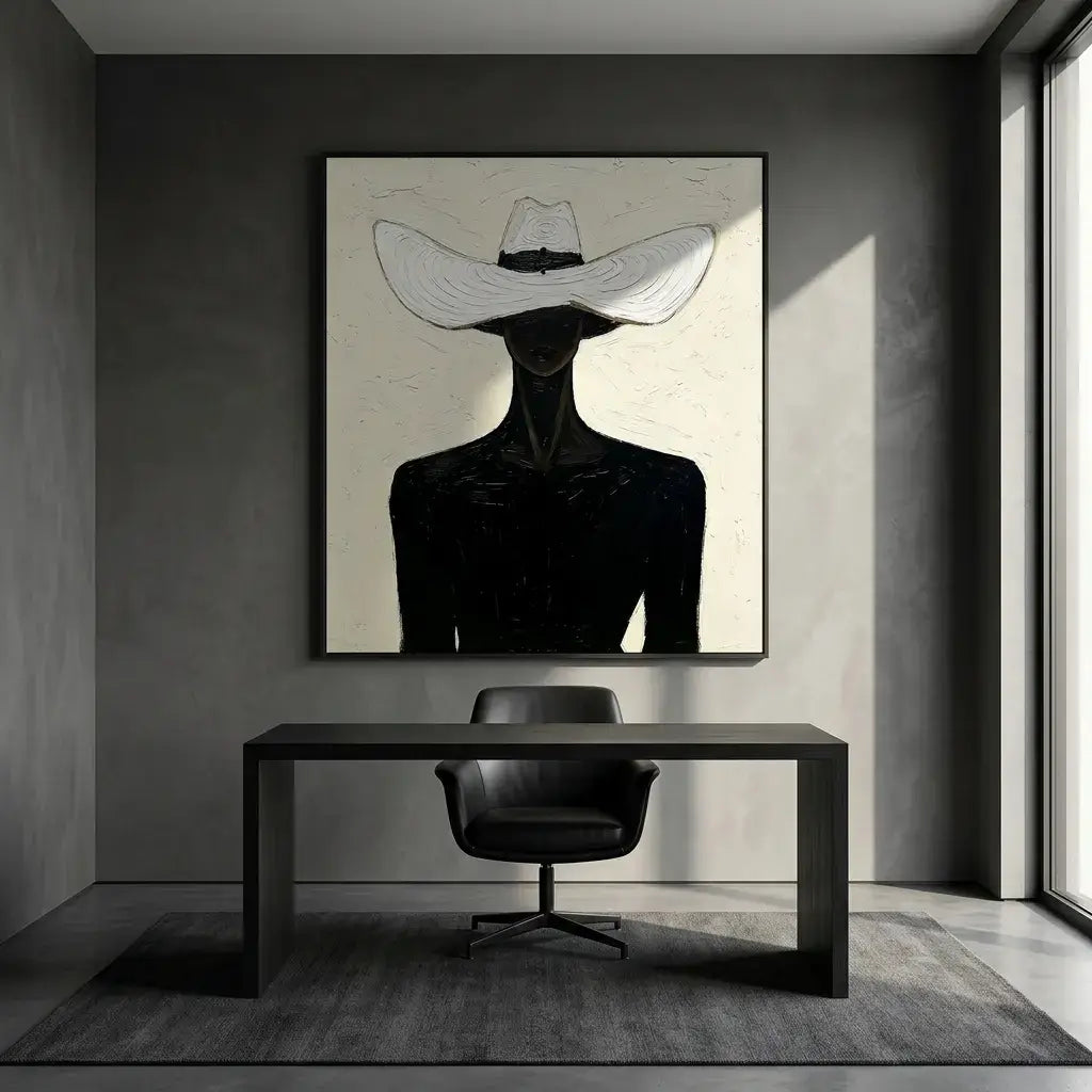 White Hat Wall Art