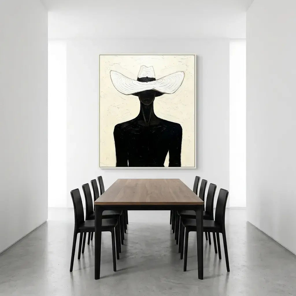 White Hat Wall Art
