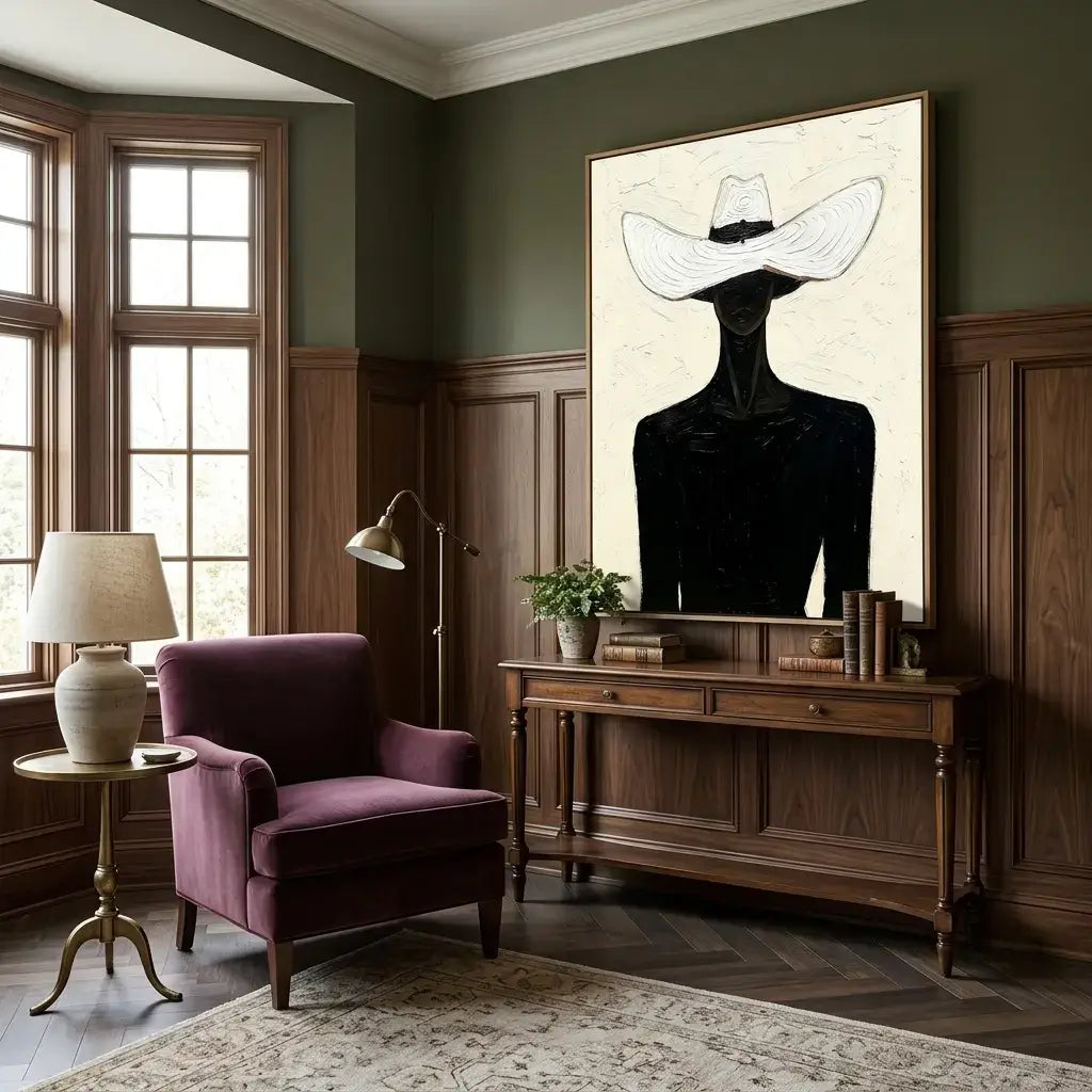 White Hat Wall Art