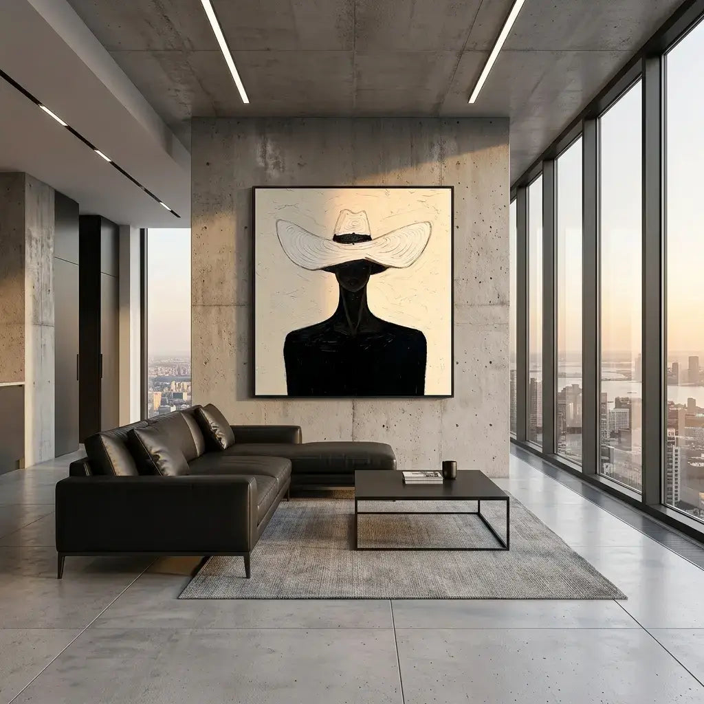 White Hat Wall Art