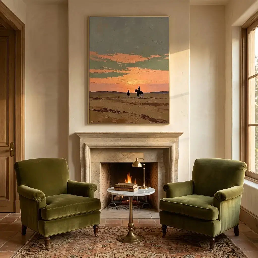 Western Sunset Wall Art