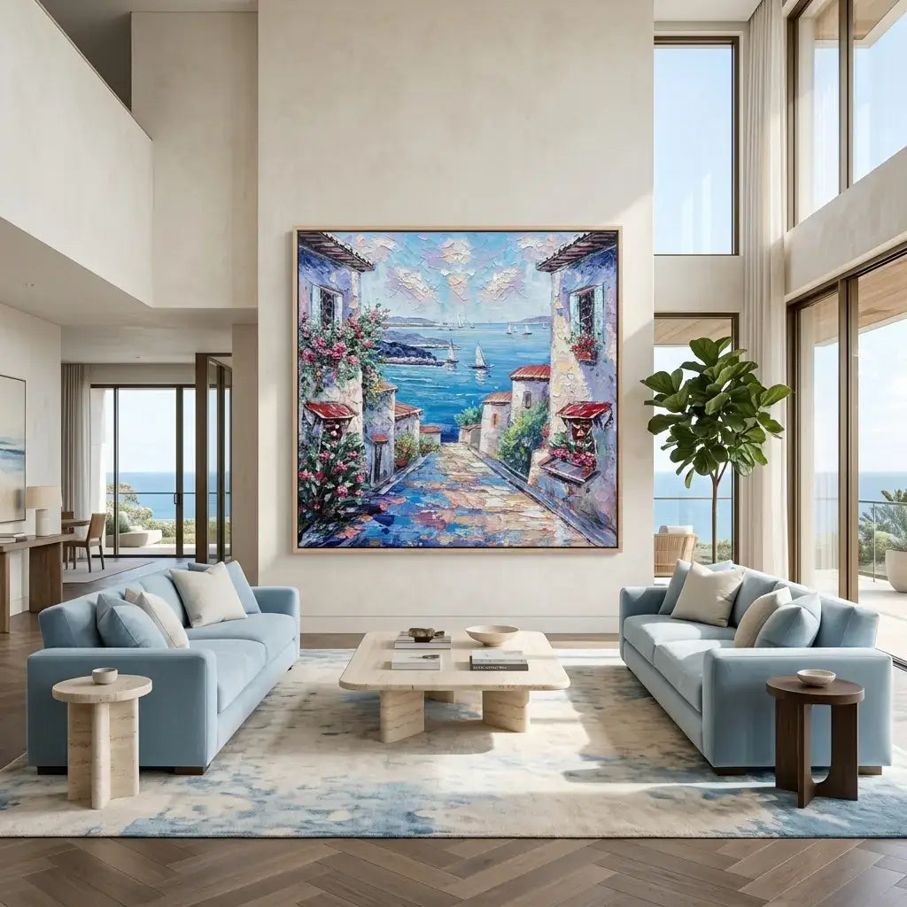 Blue Harbor Canvas Art