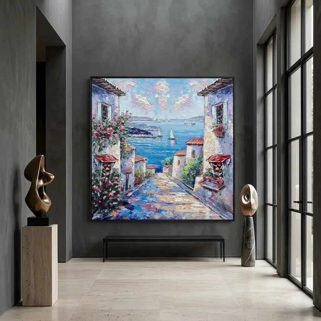 Blue Harbor Canvas Art