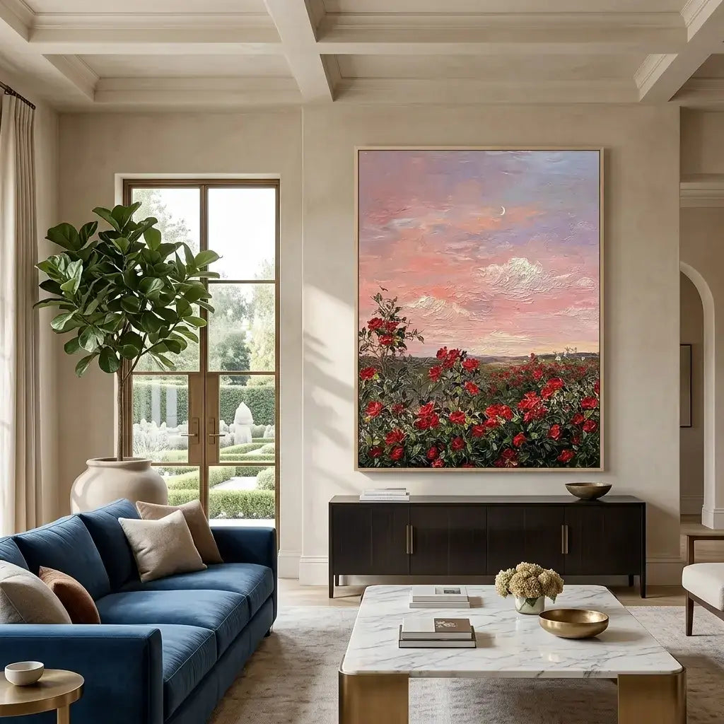 Evening Garden Canvas Art