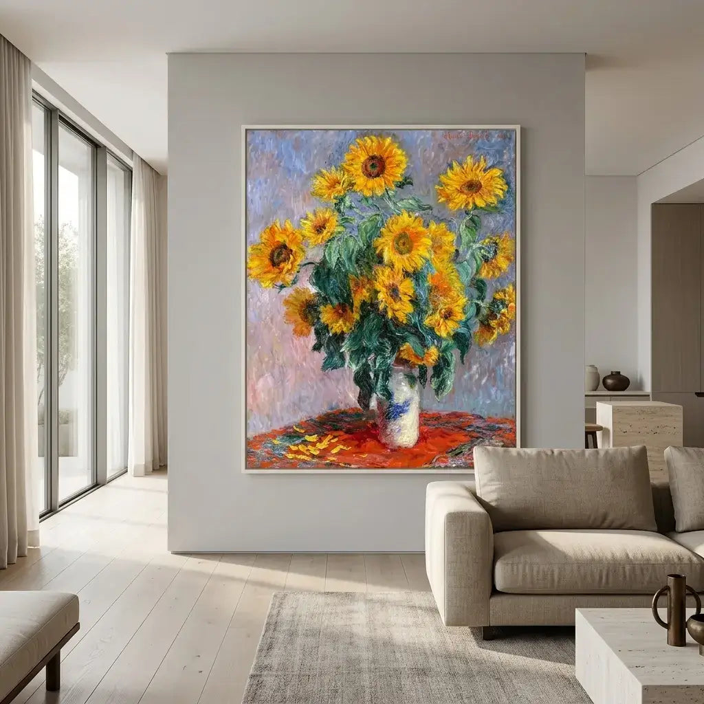 Golden Blooms Canvas Art