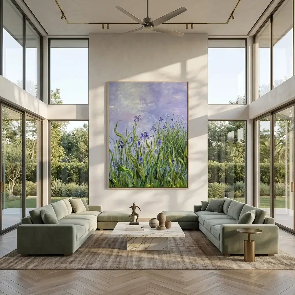 Iris Meadow Canvas Art