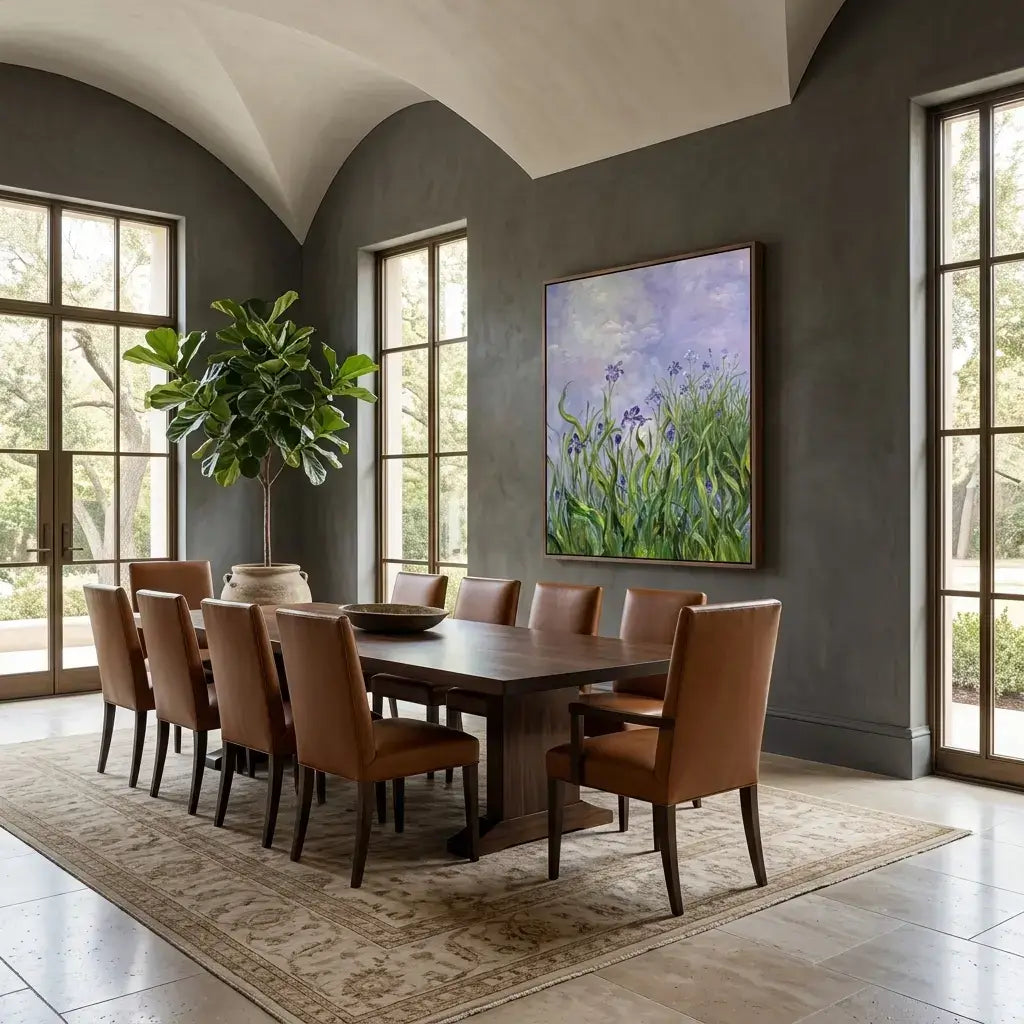 Iris Meadow Canvas Art