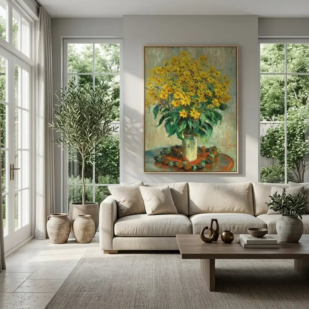 Golden Garden Canvas Art