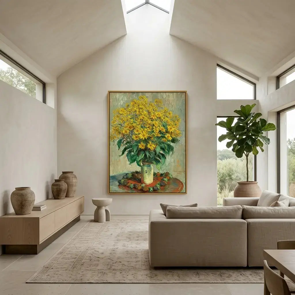 Golden Garden Canvas Art