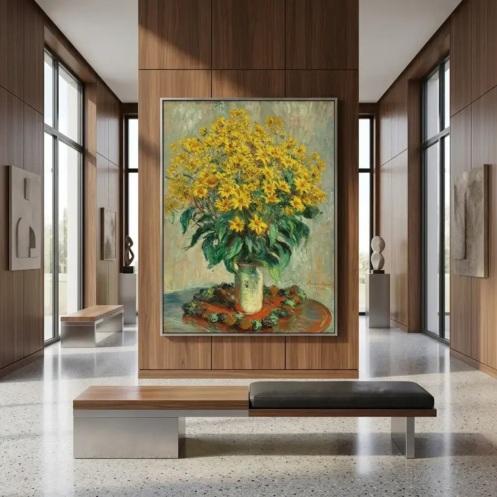 Golden Garden Canvas Art