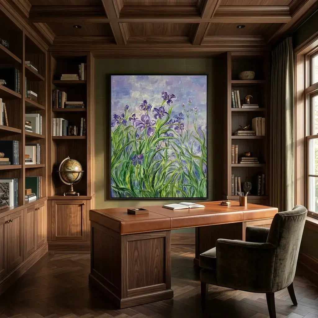 Iris Garden Canvas Art