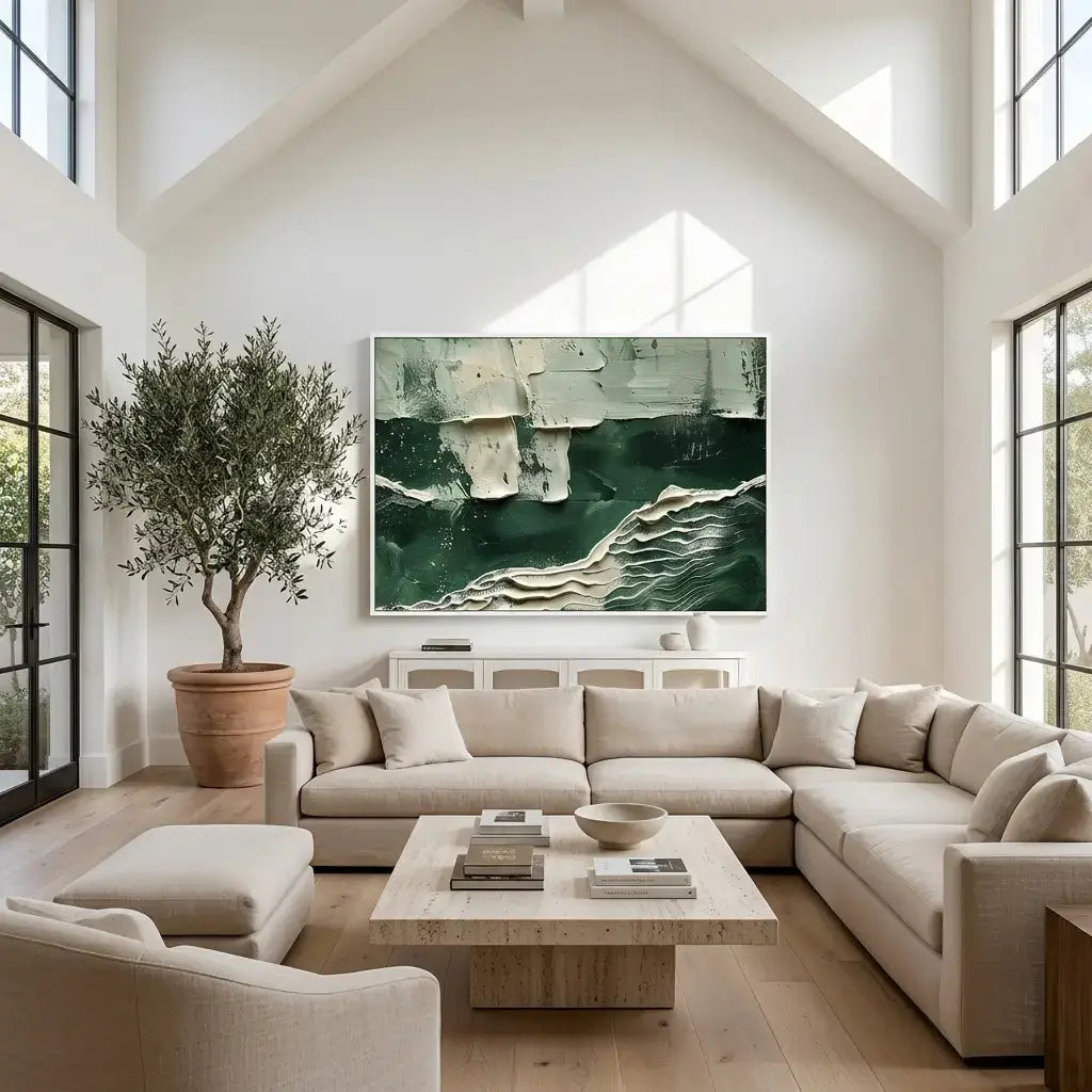 Emerald Tide Canvas Art