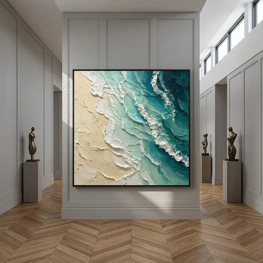 Turquoise Shore Canvas Art