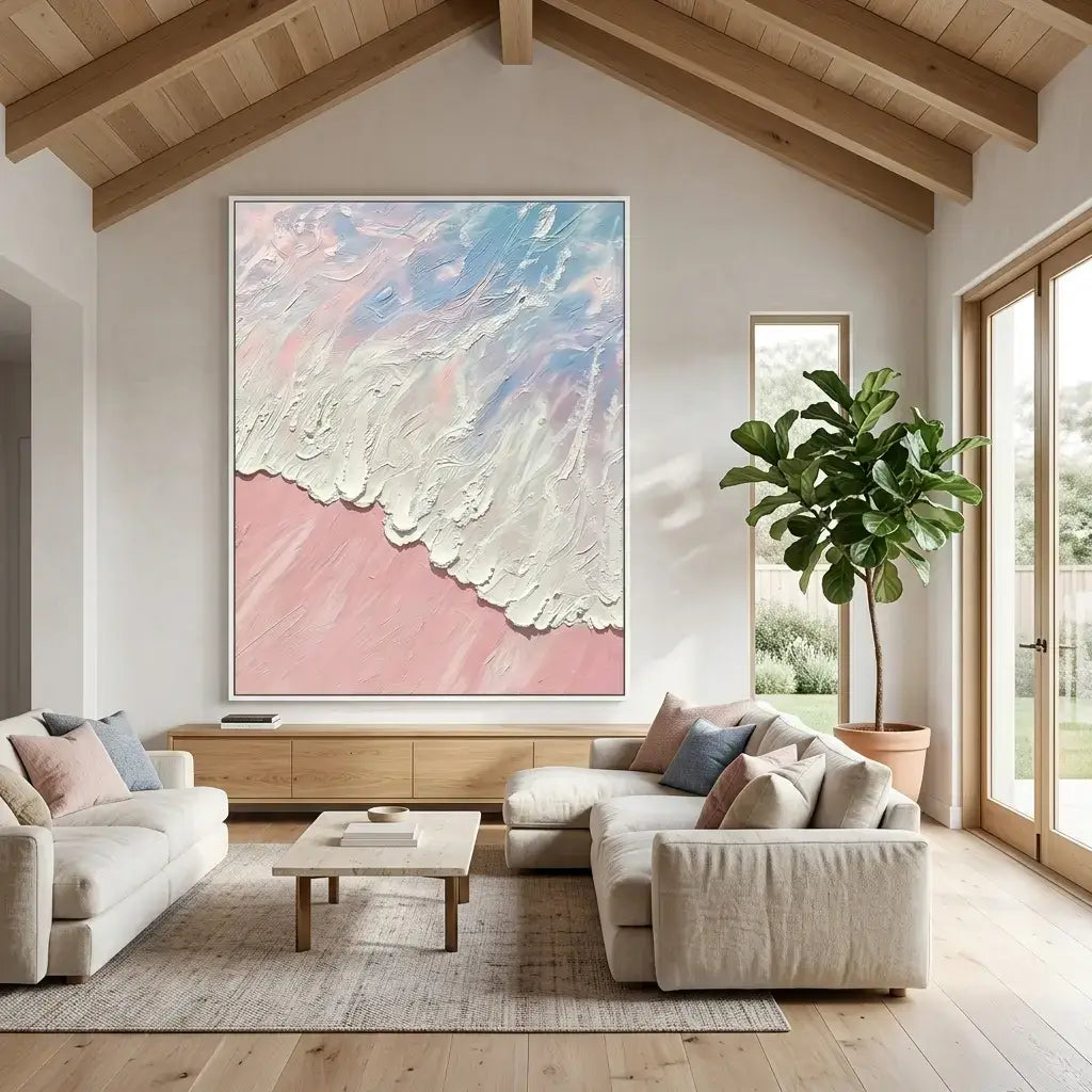 Blush Tide Canvas Art