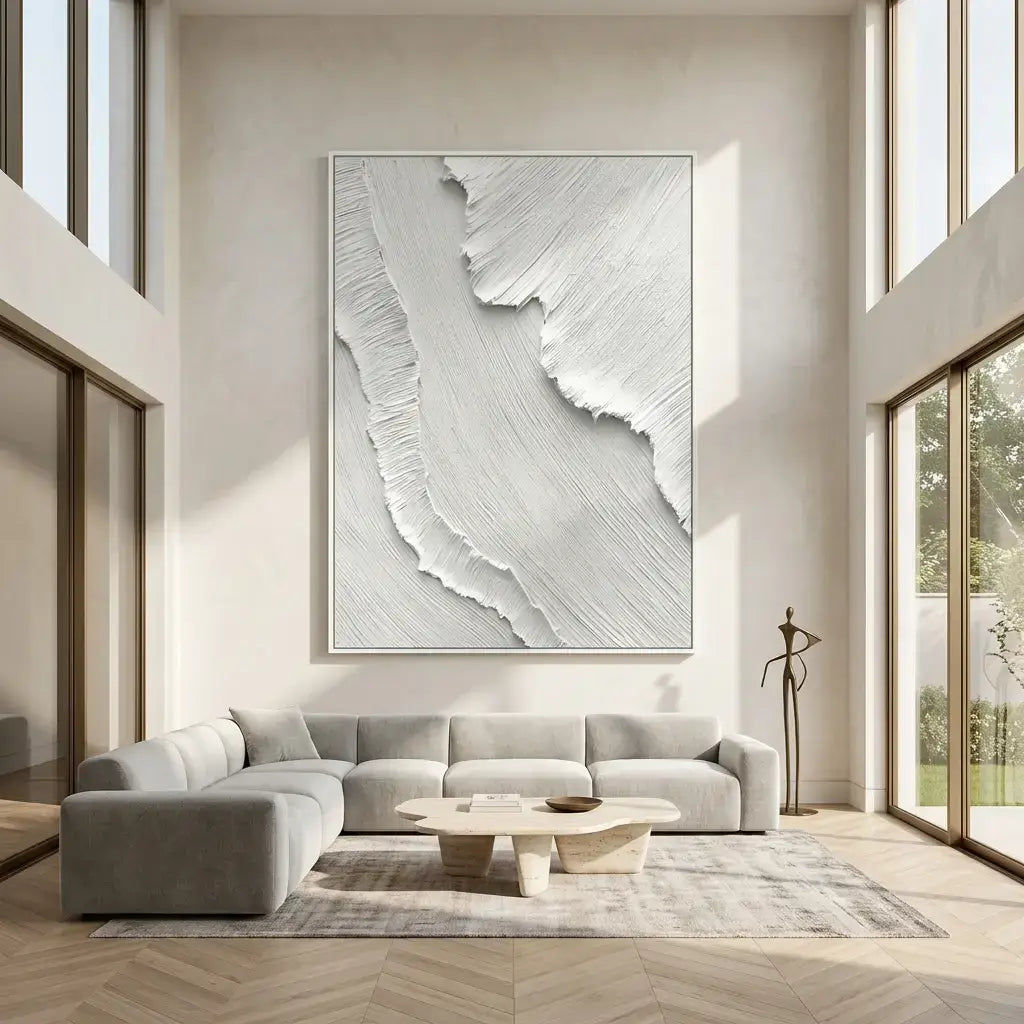 White Tide Canvas Art