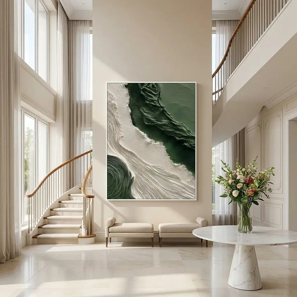 Deep Green Tide Canvas Art