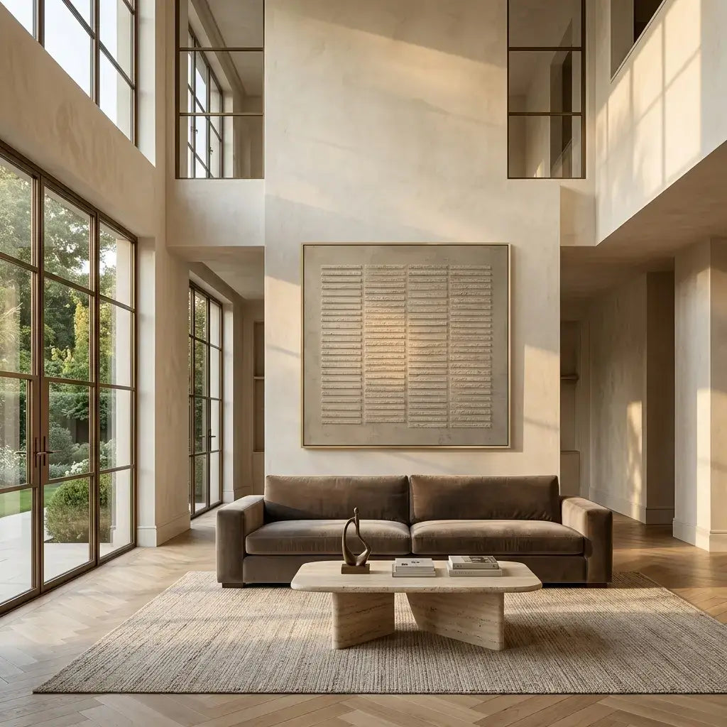 Soft Grid Canvas Art