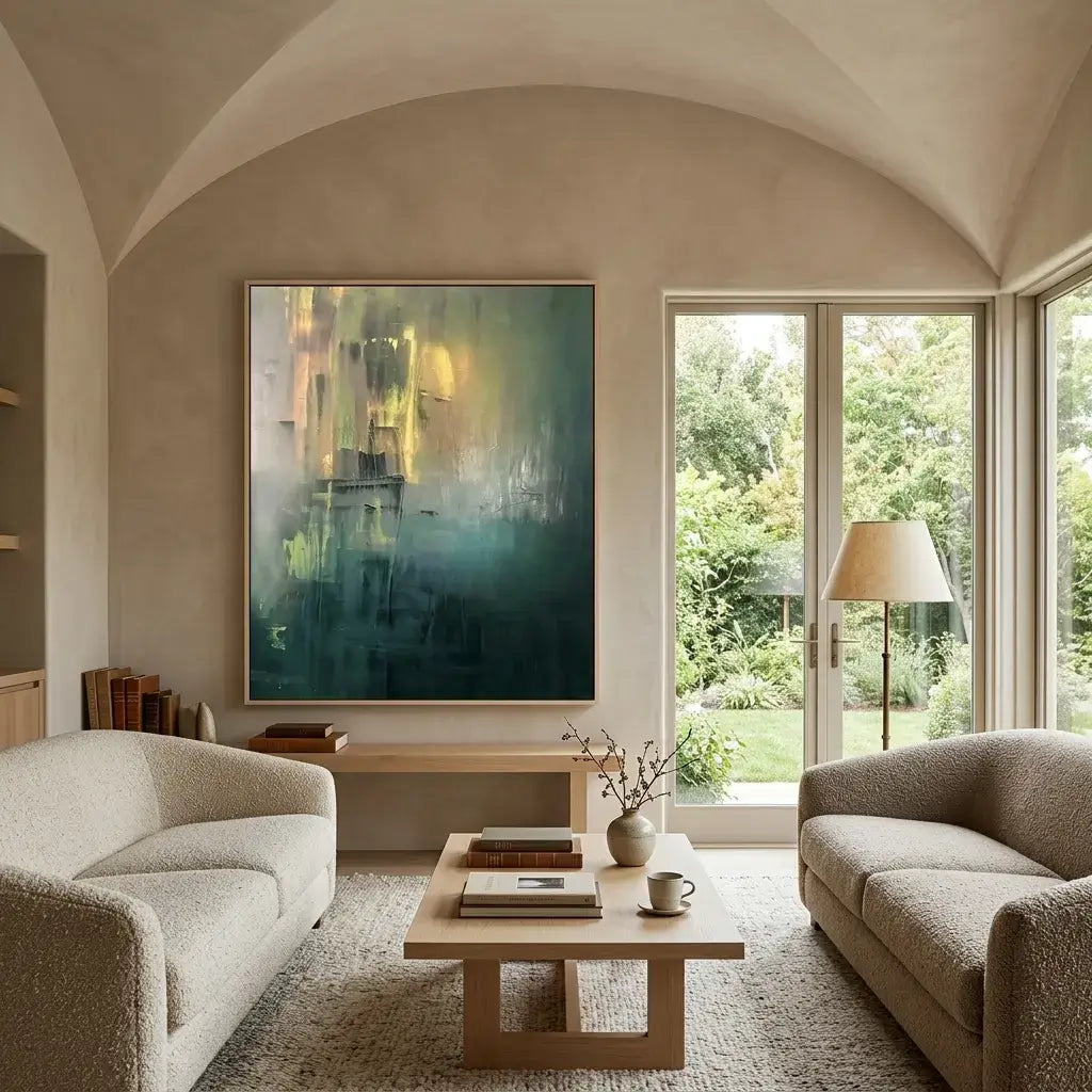 Misty Green Canvas Art