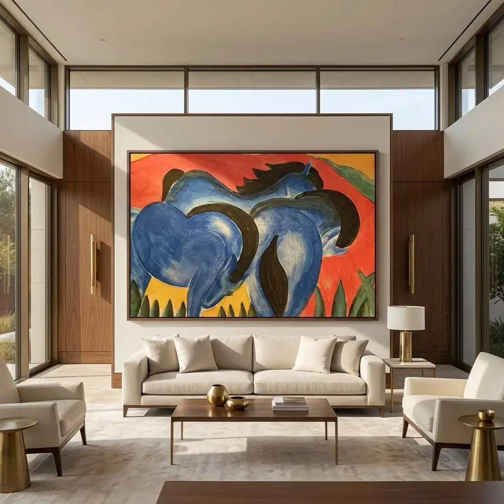 Blue Companions: Canvas Wall Art
