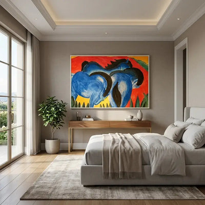 Blue Companions: Canvas Wall Art