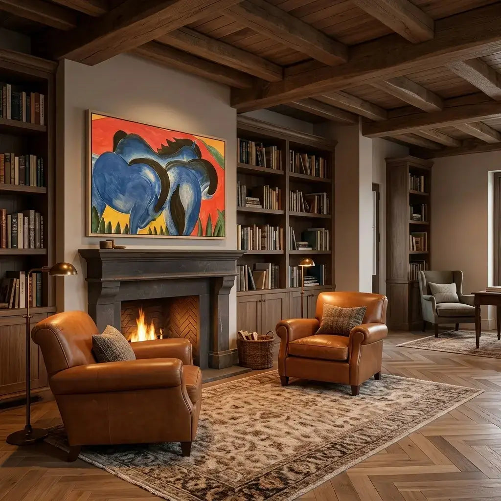 Blue Companions: Canvas Wall Art