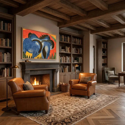 Blue Companions: Canvas Wall Art