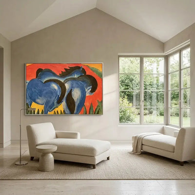 Blue Companions: Canvas Wall Art