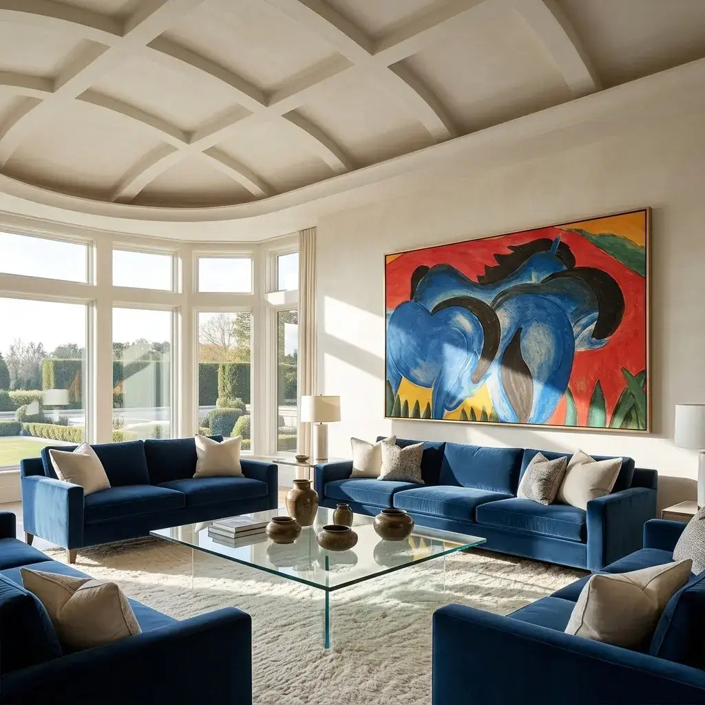 Blue Companions: Canvas Wall Art
