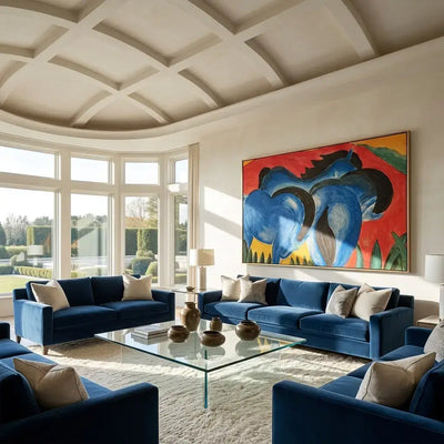 Blue Companions: Canvas Wall Art