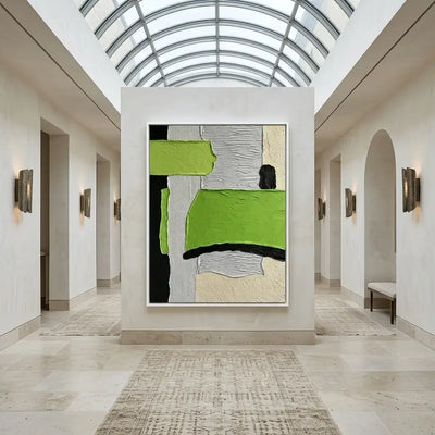 Green Rhythm: Canvas Wall Art