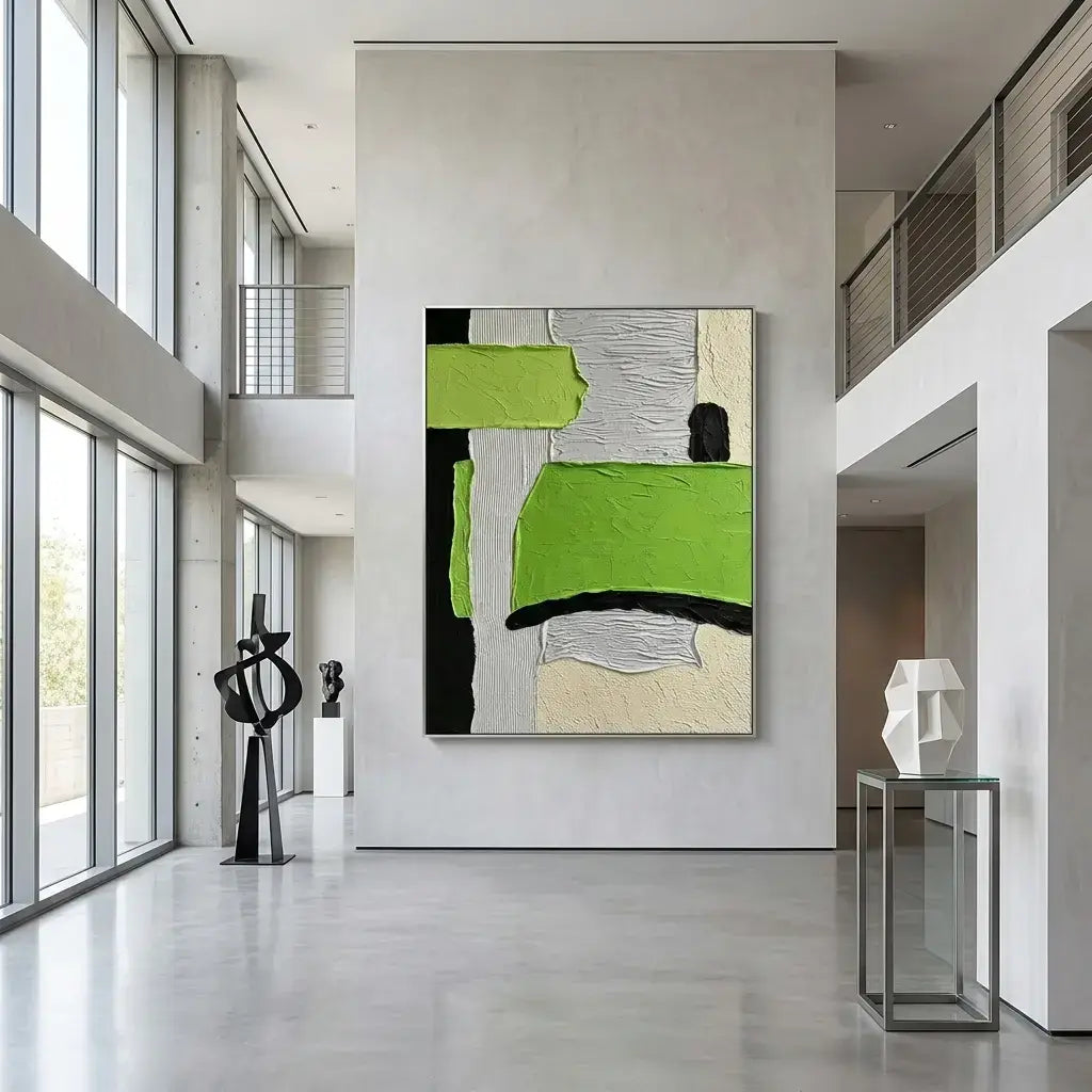 Green Rhythm: Canvas Wall Art