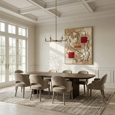 Red Fragments: Canvas Wall Art