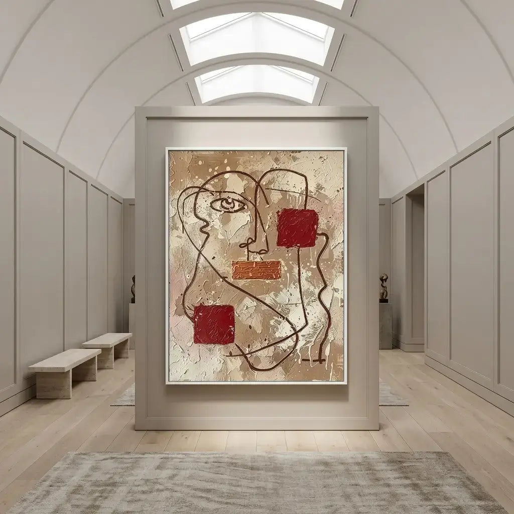 Red Fragments: Canvas Wall Art