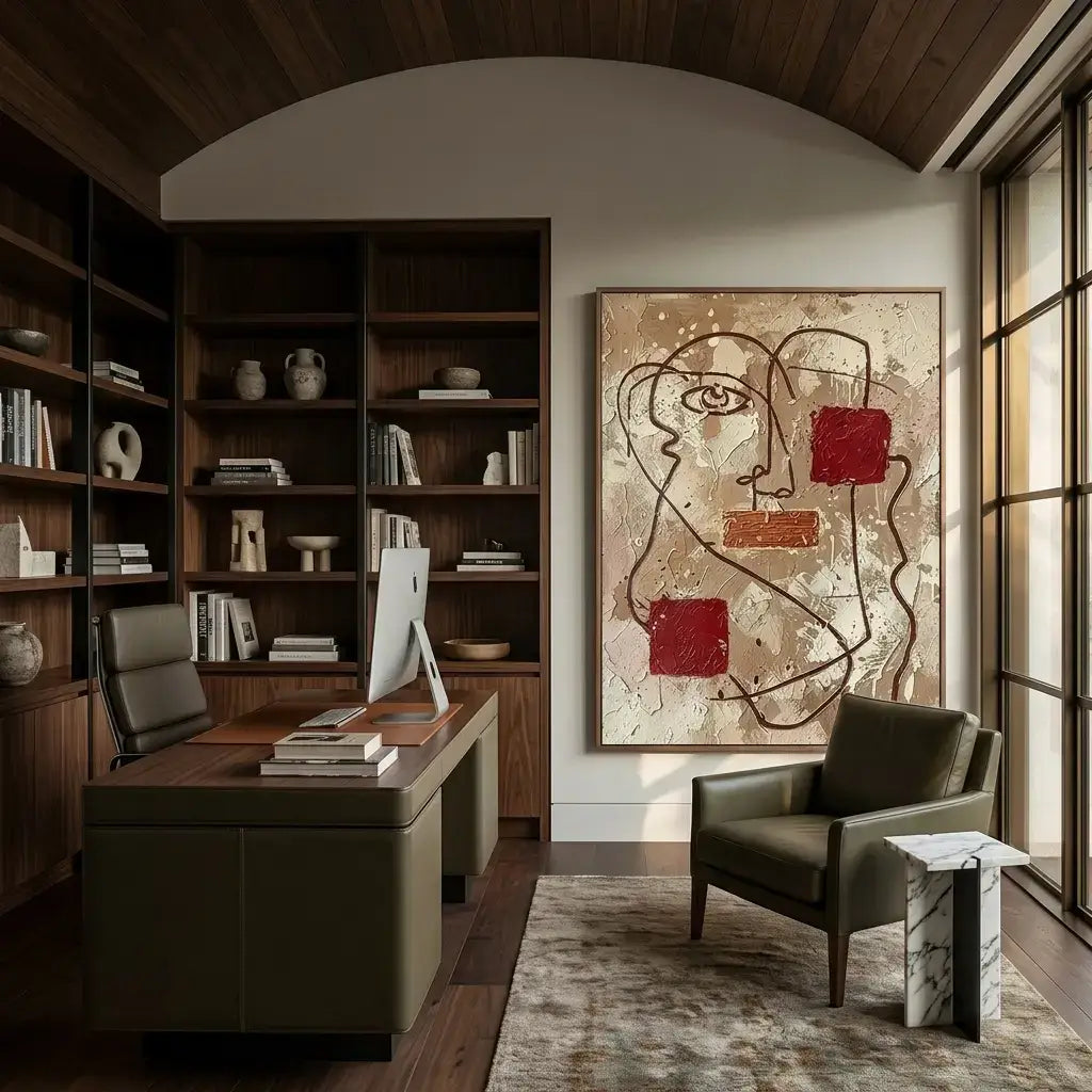Red Fragments: Canvas Wall Art