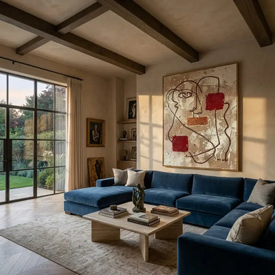 Red Fragments: Canvas Wall Art