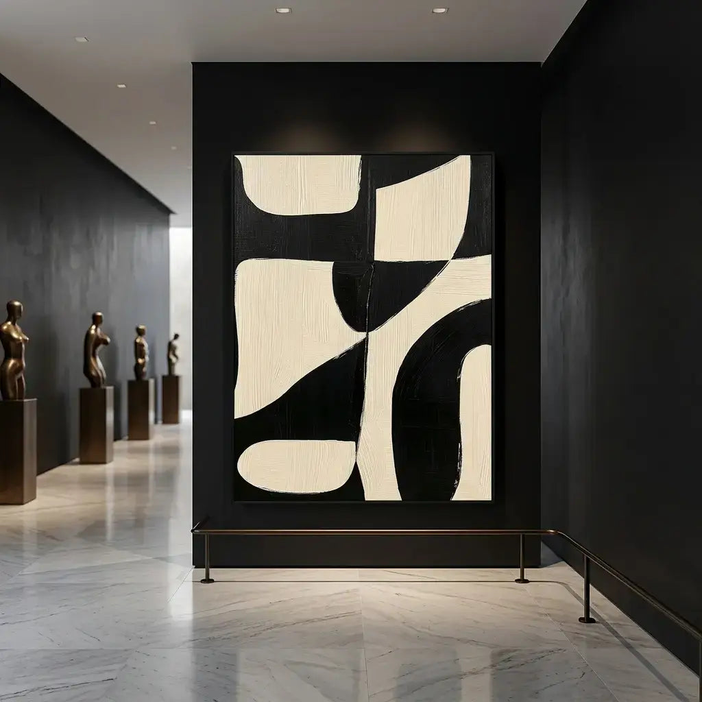 Black & Ivory: Canvas Wall Art