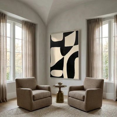 Black & Ivory: Canvas Wall Art