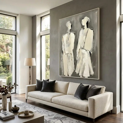 Silent Figures: Canvas Wall Art