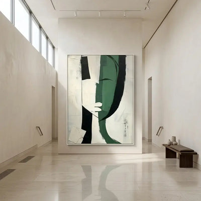 Green Silhouette: Canvas Wall Art